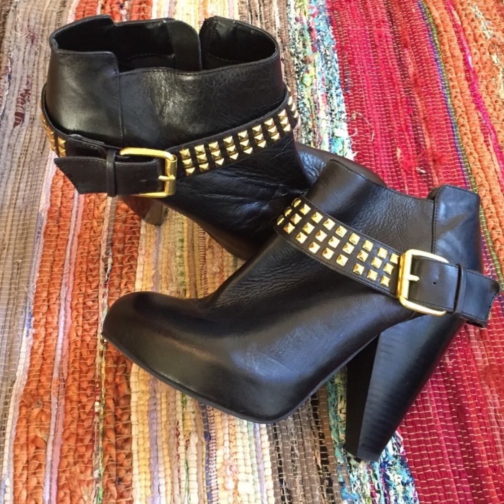 Dolce Vita Studded Black Booties